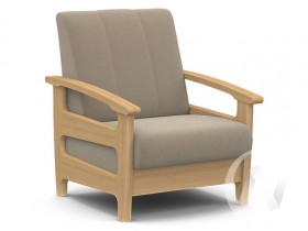 Кресло для отдыха Омега (бук лак/CATANIA LATTE) в Русской Поляне - russkaya-polyana.katalogmebeli.com | фото