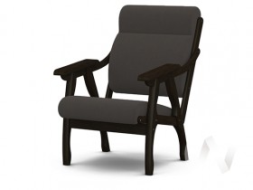 Кресло Вега-10 (венге лак/ULTRA GRAFIT) в Русской Поляне - russkaya-polyana.katalogmebeli.com | фото